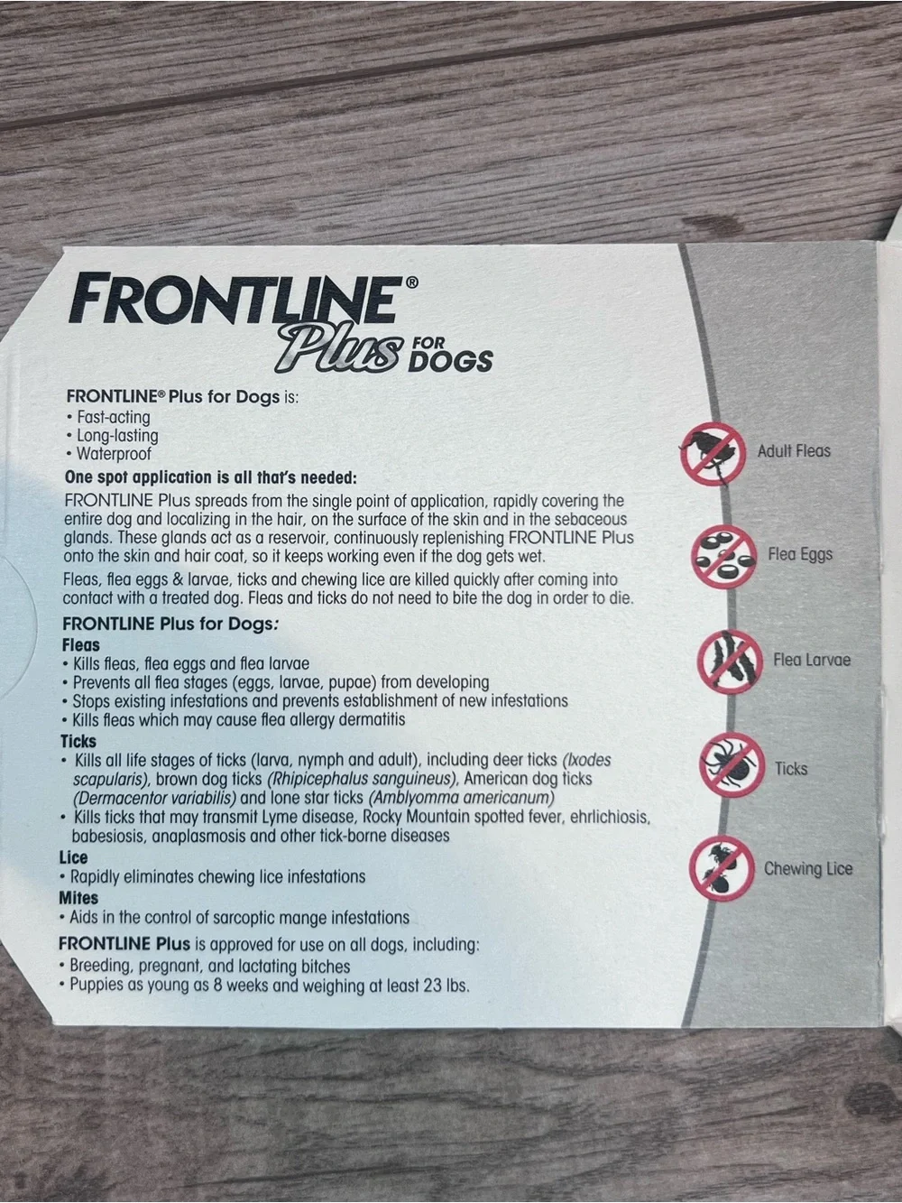 Frontline Plus for Dogs Spot Treatment 23-44 lbs - 3 Doses